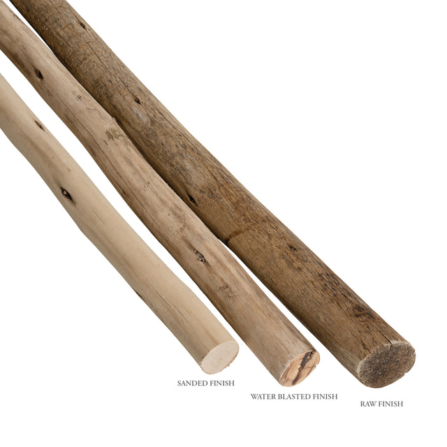 Latte Poles 1.8m | Bundle of 10 Uniqwa Collections Water Blasted